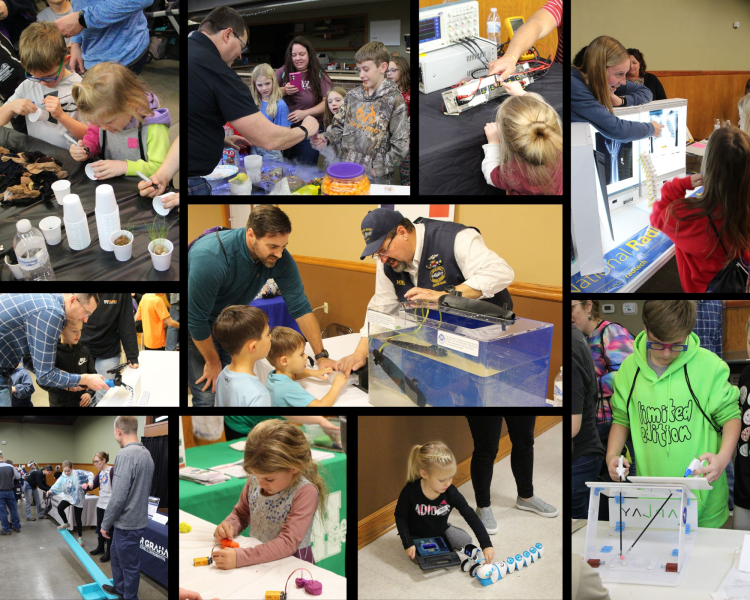 STEM Iowa Manchester collage.